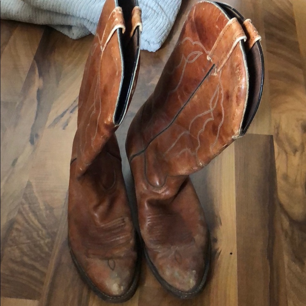 Genuine Leather Cowboy Boots! Size 9